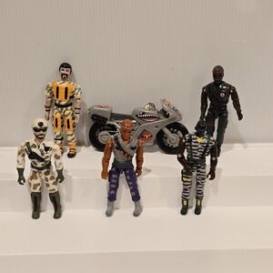 Vintage Lanard The Corps Motorcycle Rescue Figure Set